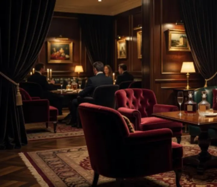 Ambiance raffinée et confidentielle dans une salle de restaurant haut de gamme