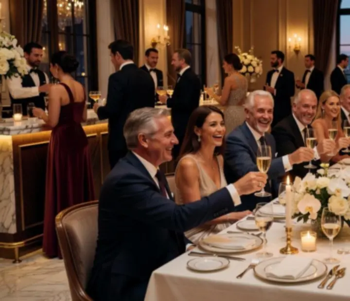 Souvenir d'une soirée gastronomique haut de gamme dans une ambiance feutrée.